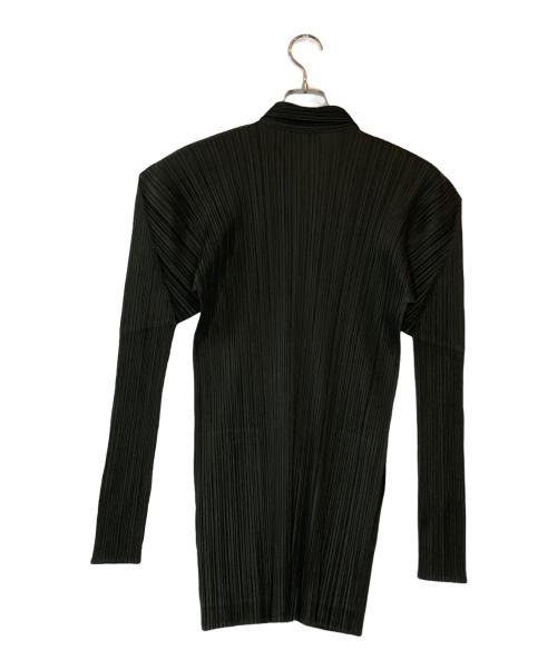 PLEATS PLEASE（プリーツプリーズ）PLEATS PLEASE (プリーツプリーズ) プリーツジップジャケット カーキ サイズ:３の古着・服飾アイテム