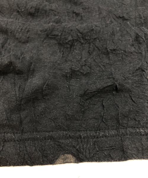 GROUND Y（グラウンドワイ）GROUND Y (グラウンドワイ) シワ加工・タートルネックロングカットソー ブラック サイズ:3の古着・服飾アイテム