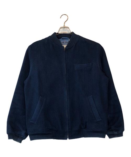BLUE BLUE（ブルーブルー）BLUE BLUE (ブルーブルー) WOVEN SASHIKO MA JACKET ネイビー サイズ:2の古着・服飾アイテム