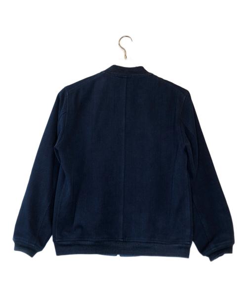 BLUE BLUE（ブルーブルー）BLUE BLUE (ブルーブルー) WOVEN SASHIKO MA JACKET ネイビー サイズ:2の古着・服飾アイテム