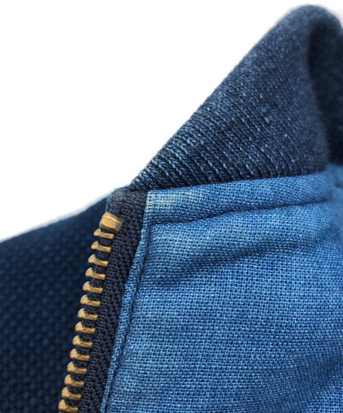BLUE BLUE（ブルーブルー）BLUE BLUE (ブルーブルー) WOVEN SASHIKO MA JACKET ネイビー サイズ:2の古着・服飾アイテム