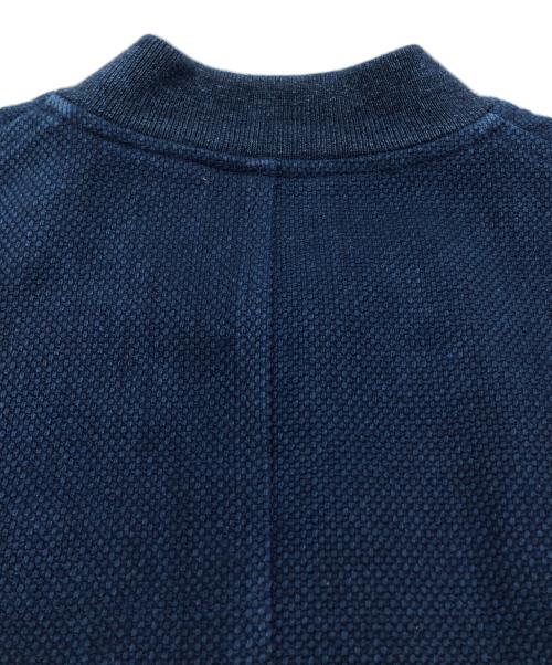 BLUE BLUE（ブルーブルー）BLUE BLUE (ブルーブルー) WOVEN SASHIKO MA JACKET ネイビー サイズ:2の古着・服飾アイテム