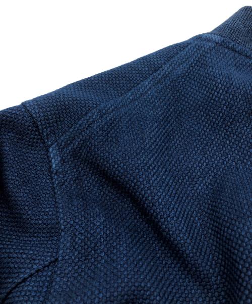 BLUE BLUE（ブルーブルー）BLUE BLUE (ブルーブルー) WOVEN SASHIKO MA JACKET ネイビー サイズ:2の古着・服飾アイテム