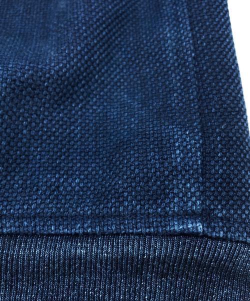 BLUE BLUE（ブルーブルー）BLUE BLUE (ブルーブルー) WOVEN SASHIKO MA JACKET ネイビー サイズ:2の古着・服飾アイテム