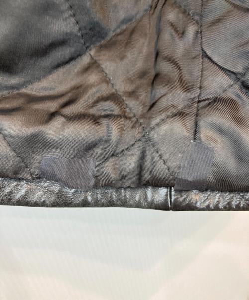 POLO RALPH LAUREN（ポロ・ラルフローレン）POLO RALPH LAUREN (ポロ・ラルフローレン) ポニーなしレザーカーコート ブラック サイズ:Lの古着・服飾アイテム