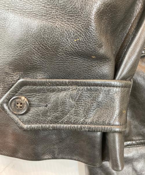 POLO RALPH LAUREN（ポロ・ラルフローレン）POLO RALPH LAUREN (ポロ・ラルフローレン) ポニーなしレザーカーコート ブラック サイズ:Lの古着・服飾アイテム