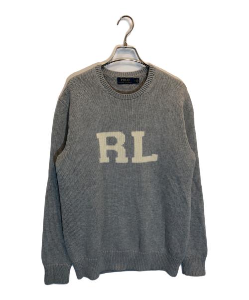 POLO RALPH LAUREN（ポロ・ラルフローレン）POLO RALPH LAUREN (ポロ・ラルフローレン) RLロゴニット グレー サイズ:Mの古着・服飾アイテム