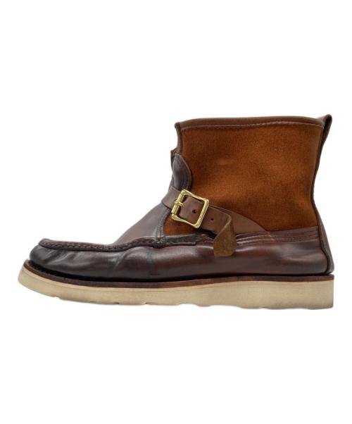 RUSSELL MOCCASIN（ラッセルモカシン）RUSSELL MOCCASIN (ラッセルモカシン) スウェード切替ノックアバウトブーツ ブラウン サイズ:8 1/2の古着・服飾アイテム