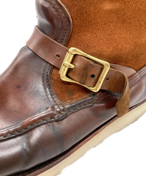 RUSSELL MOCCASIN（ラッセルモカシン）RUSSELL MOCCASIN (ラッセルモカシン) スウェード切替ノックアバウトブーツ ブラウン サイズ:8 1/2の古着・服飾アイテム