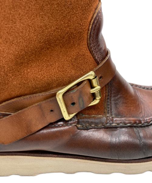RUSSELL MOCCASIN（ラッセルモカシン）RUSSELL MOCCASIN (ラッセルモカシン) スウェード切替ノックアバウトブーツ ブラウン サイズ:8 1/2の古着・服飾アイテム