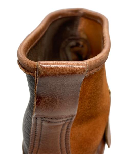 RUSSELL MOCCASIN（ラッセルモカシン）RUSSELL MOCCASIN (ラッセルモカシン) スウェード切替ノックアバウトブーツ ブラウン サイズ:8 1/2の古着・服飾アイテム