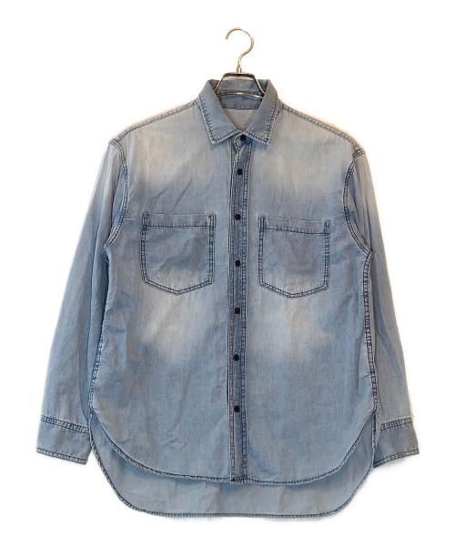 Whim Gazette（ウィムガゼット）Whim Gazette (ウィムガゼット) ライトオンスデニムシャツ ブルー サイズ:Fの古着・服飾アイテム