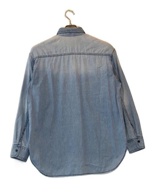 Whim Gazette（ウィムガゼット）Whim Gazette (ウィムガゼット) ライトオンスデニムシャツ ブルー サイズ:Fの古着・服飾アイテム