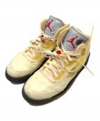 OFFWHITE×NIKEオフホワイト×ナイキ）の古着「AIR JORDAN 5 RETRO SP（エアジョーダン 5 レトロ スペシャル）」｜イエロー