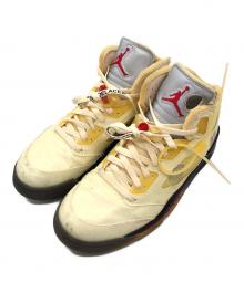 OFFWHITE×NIKE（オフホワイト×ナイキ）の古着「AIR JORDAN 5 RETRO SP（エアジョーダン 5 レトロ スペシャル）」｜イエロー