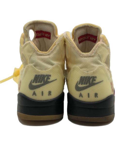 OFFWHITE（オフホワイト）OFFWHITE (オフホワイト) NIKE (ナイキ) AIR JORDAN 5 RETRO SP（エアジョーダン 5 レトロ スペシャル） イエロー サイズ:US8.5の古着・服飾アイテム