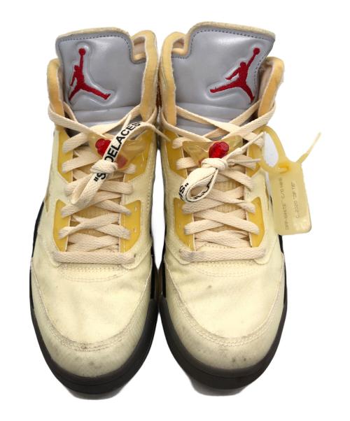 OFFWHITE（オフホワイト）OFFWHITE (オフホワイト) NIKE (ナイキ) AIR JORDAN 5 RETRO SP（エアジョーダン 5 レトロ スペシャル） イエロー サイズ:US8.5の古着・服飾アイテム