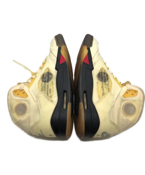 OFFWHITE（オフホワイト）OFFWHITE (オフホワイト) NIKE (ナイキ) AIR JORDAN 5 RETRO SP（エアジョーダン 5 レトロ スペシャル） イエロー サイズ:US8.5の古着・服飾アイテム