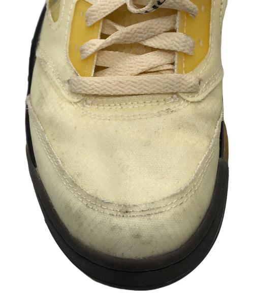 OFFWHITE（オフホワイト）OFFWHITE (オフホワイト) NIKE (ナイキ) AIR JORDAN 5 RETRO SP（エアジョーダン 5 レトロ スペシャル） イエロー サイズ:US8.5の古着・服飾アイテム