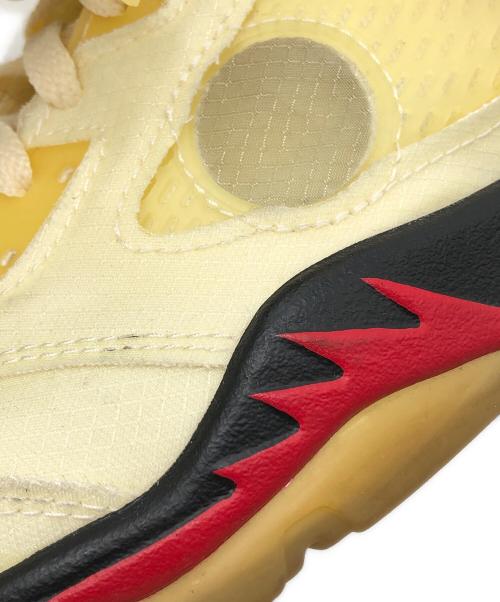 OFFWHITE（オフホワイト）OFFWHITE (オフホワイト) NIKE (ナイキ) AIR JORDAN 5 RETRO SP（エアジョーダン 5 レトロ スペシャル） イエロー サイズ:US8.5の古着・服飾アイテム