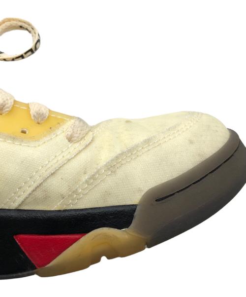 OFFWHITE（オフホワイト）OFFWHITE (オフホワイト) NIKE (ナイキ) AIR JORDAN 5 RETRO SP（エアジョーダン 5 レトロ スペシャル） イエロー サイズ:US8.5の古着・服飾アイテム