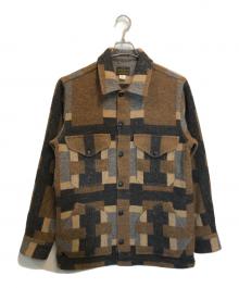 RRL（ダブルアールエル）の古着「ウールブレンドジャガード シャツジャケット」｜ブラウン