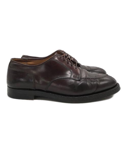 Alden（オールデン）Alden (オールデン) Uチップレザーシューズ ブラウン サイズ:８の古着・服飾アイテム