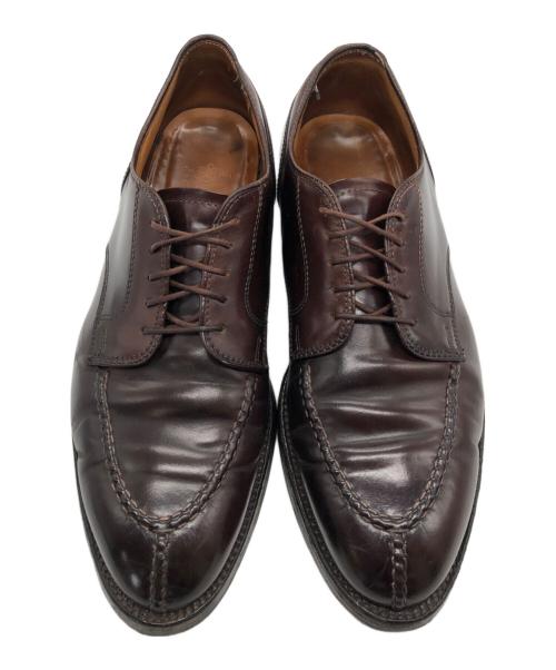 Alden（オールデン）Alden (オールデン) Uチップレザーシューズ ブラウン サイズ:８の古着・服飾アイテム