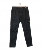 STONE ISLANDストーンアイランド）の古着「ワッペン付カーゴパンツ」｜ブラック