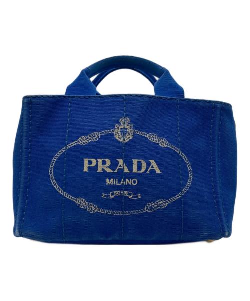 PRADA（プラダ）PRADA (プラダ) カナパミニトート ブルーの古着・服飾アイテム