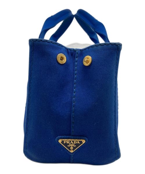 PRADA（プラダ）PRADA (プラダ) カナパミニトート ブルーの古着・服飾アイテム