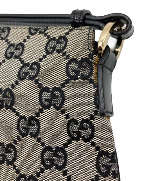 GUCCI（グッチ）GUCCI (グッチ) GGキャンパスワンショルダーバッグ ベージュの古着・服飾アイテム