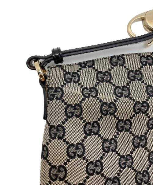GUCCI（グッチ）GUCCI (グッチ) GGキャンパスワンショルダーバッグ ベージュの古着・服飾アイテム