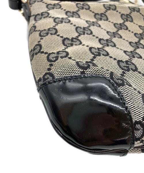 GUCCI（グッチ）GUCCI (グッチ) GGキャンパスワンショルダーバッグ ベージュの古着・服飾アイテム