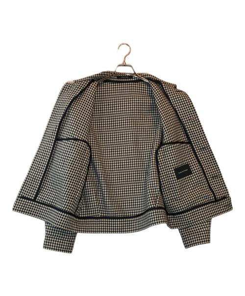 TAGLIATORE（タリアトーレ）TAGLIATORE (タリアトーレ) JONES ウールジャケット ホワイト×ブラック サイズ:48の古着・服飾アイテム