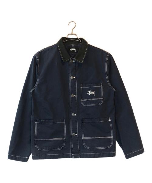 stussy（ステューシー）stussy (ステューシー) Brushed Moleskin Chore ネイビー サイズ:Lの古着・服飾アイテム