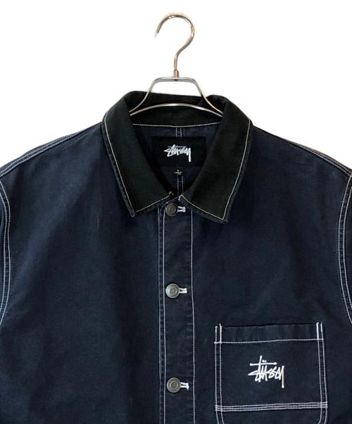 stussy（ステューシー）stussy (ステューシー) Brushed Moleskin Chore ネイビー サイズ:Lの古着・服飾アイテム