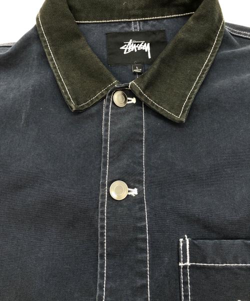stussy（ステューシー）stussy (ステューシー) Brushed Moleskin Chore ネイビー サイズ:Lの古着・服飾アイテム