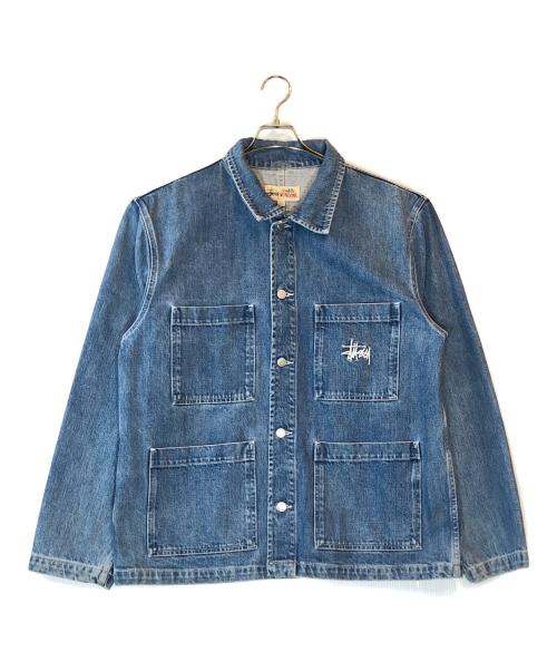 stussy（ステューシー）stussy (ステューシー) Denim Chore インディゴ サイズ:Lの古着・服飾アイテム