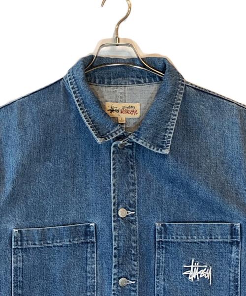 stussy（ステューシー）stussy (ステューシー) Denim Chore インディゴ サイズ:Lの古着・服飾アイテム
