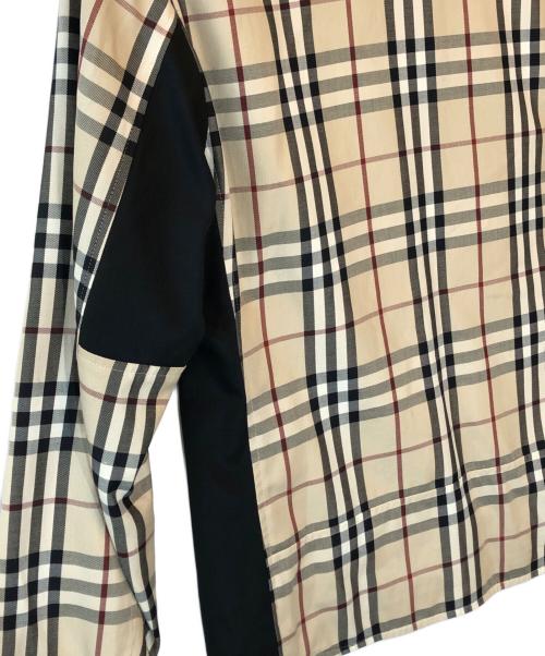 BURBERRY BLACK LABEL（バーバリーブラックレーベル）BURBERRY BLACK LABEL (バーバリーブラックレーベル) ノバチェック ライダースジャケット ベージュ サイズ:Mの古着・服飾アイテム