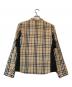 BURBERRY BLACK LABEL (バーバリーブラックレーベル) ノバチェック ライダースジャケット ベージュ サイズ:M：22000円