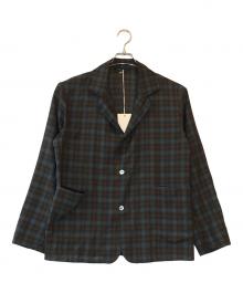 ULTERIOR（アルテリア）の古着「Ex.SUPER LIGHT FADED CHECK JKT」｜ブラウン