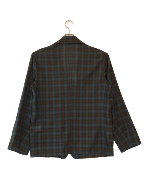 ULTERIOR（アルテリア）ULTERIOR (アルテリア) Ex.SUPER LIGHT FADED CHECK JKT ブラウン サイズ:３の古着・服飾アイテム