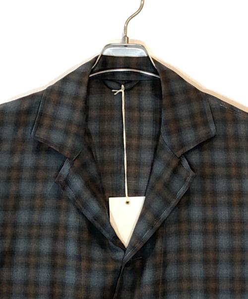 ULTERIOR（アルテリア）ULTERIOR (アルテリア) Ex.SUPER LIGHT FADED CHECK JKT ブラウン サイズ:３の古着・服飾アイテム