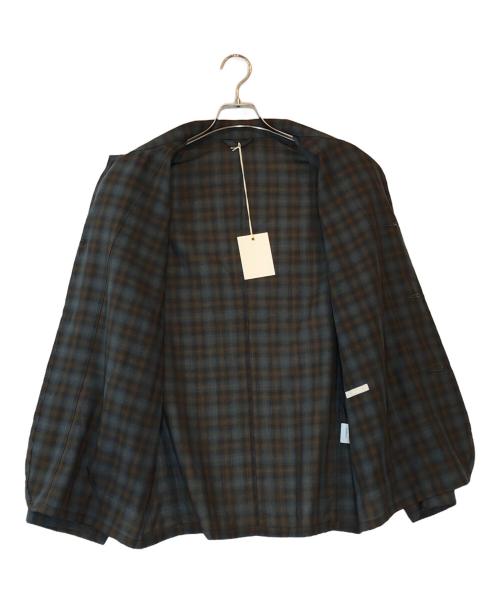 ULTERIOR（アルテリア）ULTERIOR (アルテリア) Ex.SUPER LIGHT FADED CHECK JKT ブラウン サイズ:３の古着・服飾アイテム