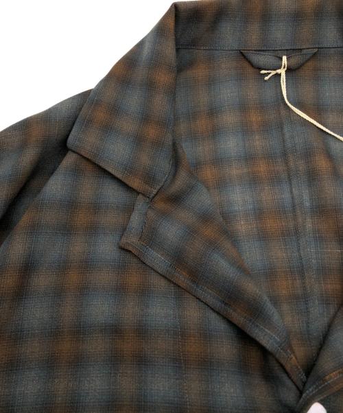 ULTERIOR（アルテリア）ULTERIOR (アルテリア) Ex.SUPER LIGHT FADED CHECK JKT ブラウン サイズ:３の古着・服飾アイテム