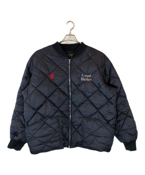 good heller（グッドヘラー）good heller (グッドヘラー) SUVENIR QUILTING JACKET ネイビー サイズ:XLの古着・服飾アイテム