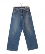 orSlowオアスロウ）の古着「SUPER DAD'S DENIM PANTS」｜ブルー