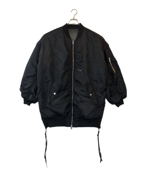 MAISON SPECIAL（メゾンスペシャル）MAISON SPECIAL (メゾンスペシャル) リバーシブルナイロンオーバーMA-1 ブラック サイズ:FREEの古着・服飾アイテム